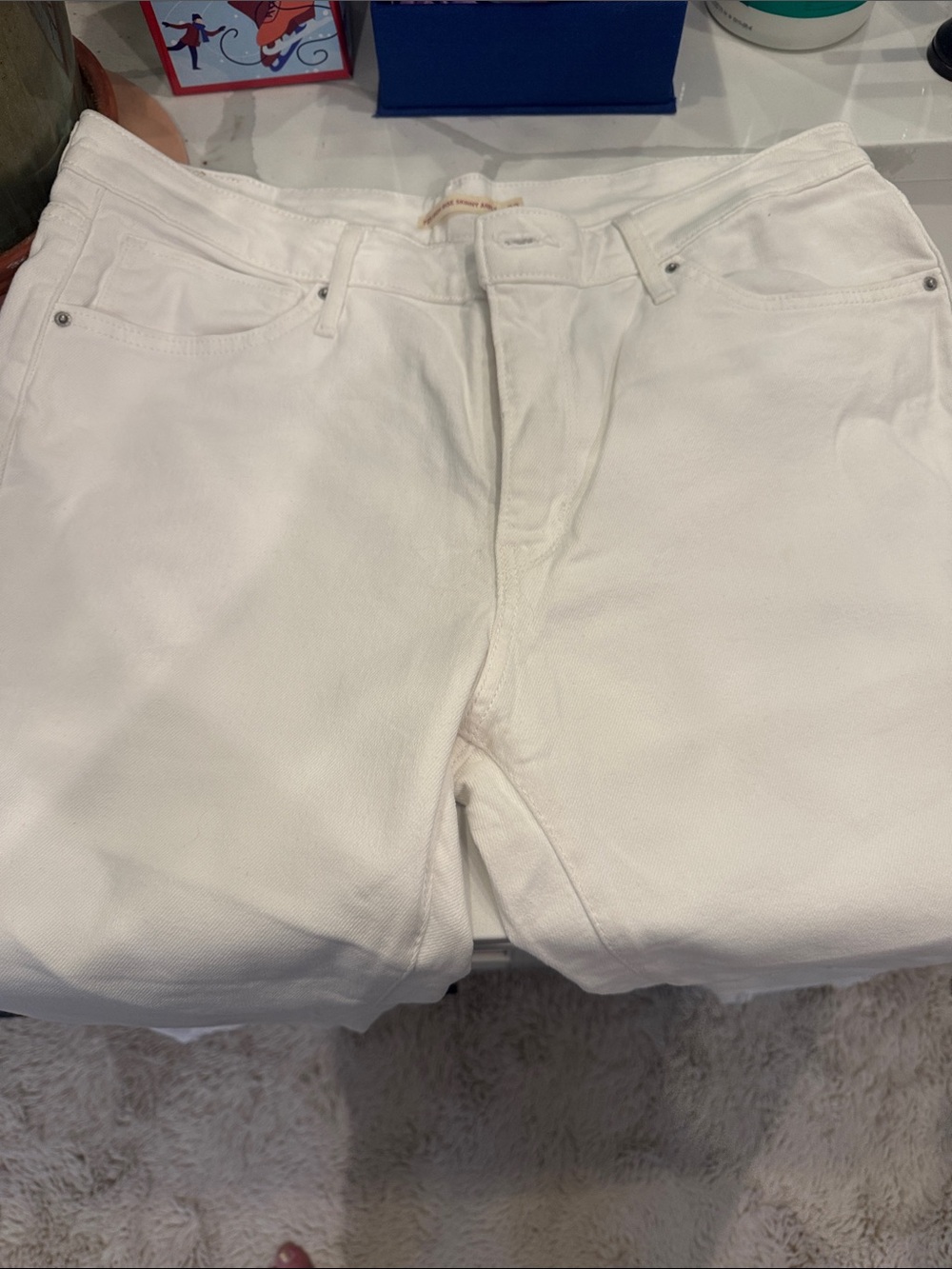Levi's White Skinny Jeans